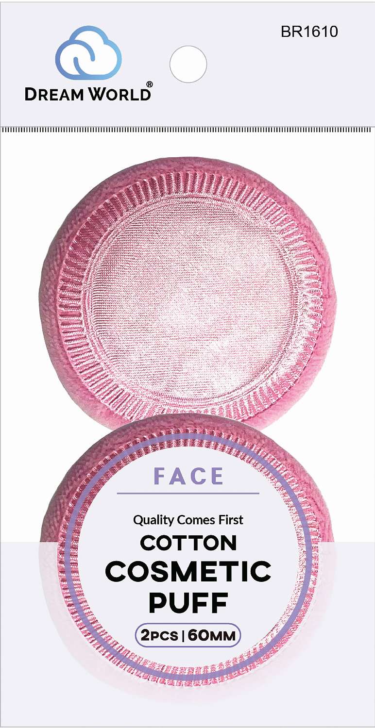 DREAM C/COTTON PUFF ROUND 2PC PK