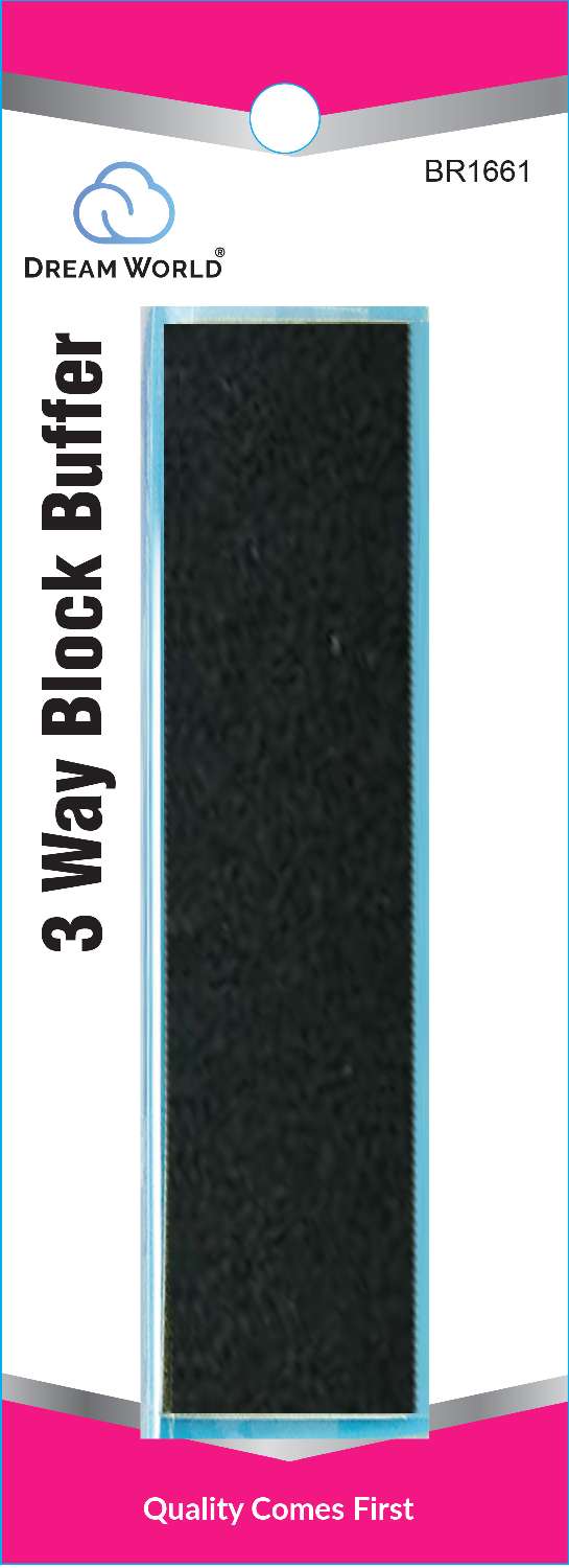 DREAM NAIL FILE BLOCK BUFFE 3 WAY