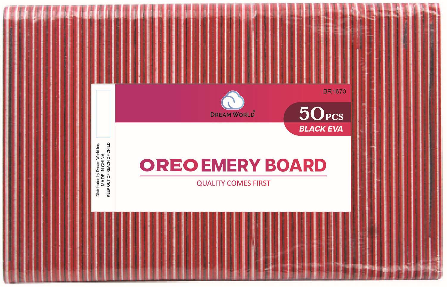 DREAM NAIL EMERY BOARD BK OREO