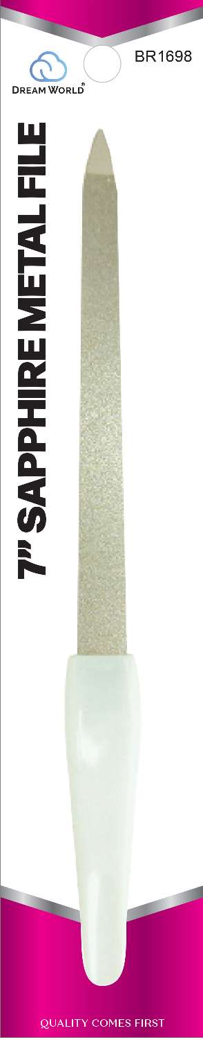 DREAM NAIL FILE SAPPHIRE METAL 7 IN
