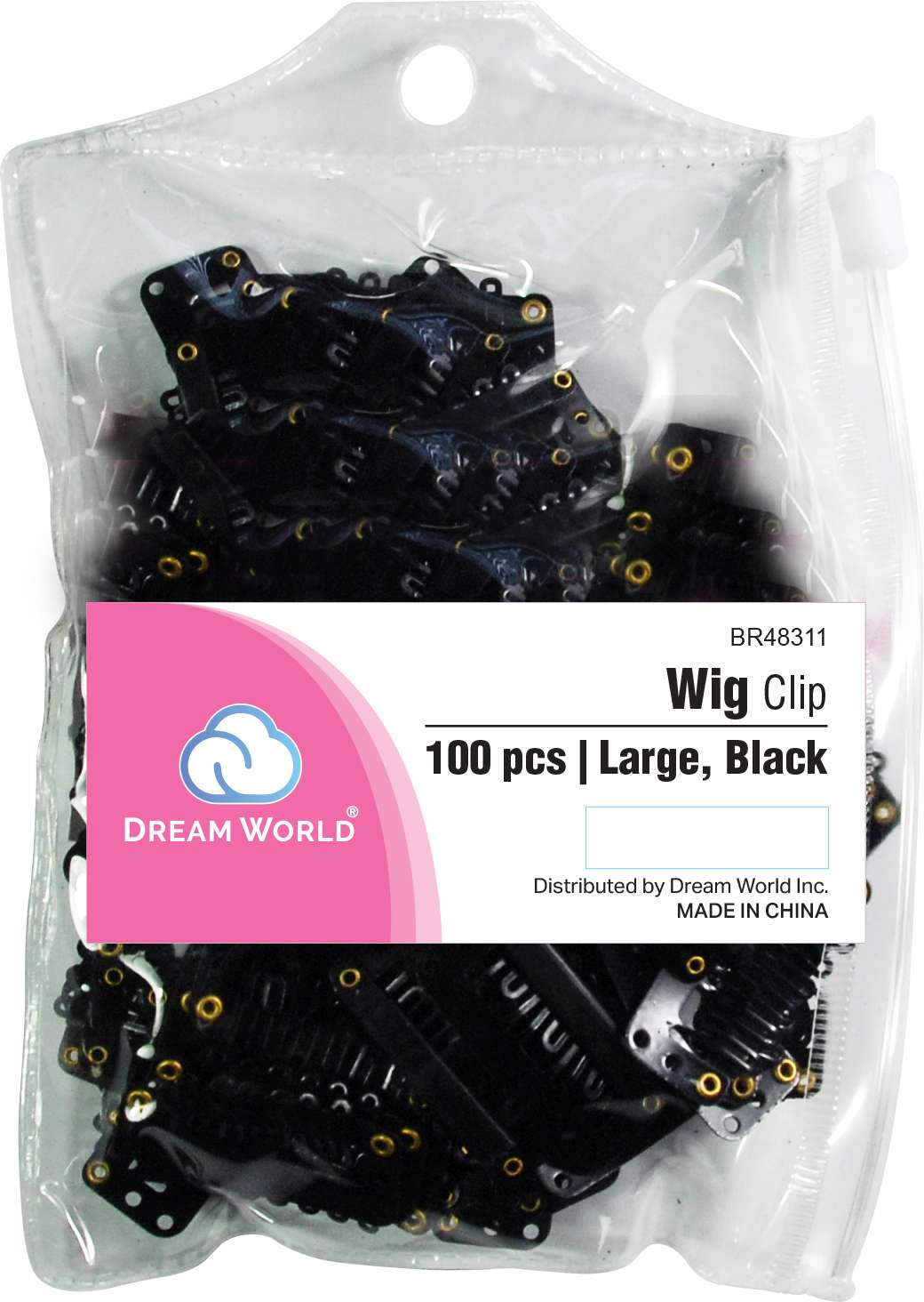DREAM CLIP WIG-100PC BLACK