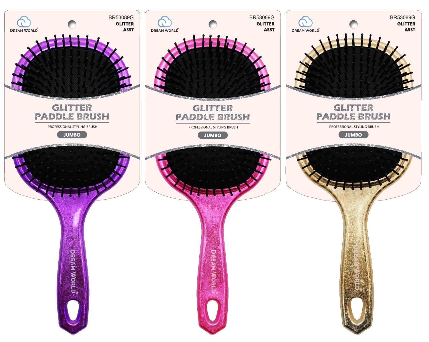 DREAM BRUSH PADDLE GLITTER JUMBO