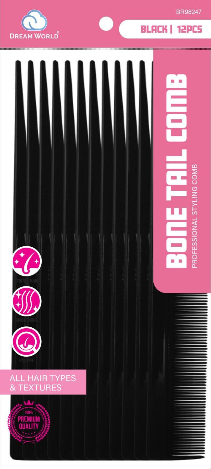 DREAM COMB BULK BONE TAIL BLACK