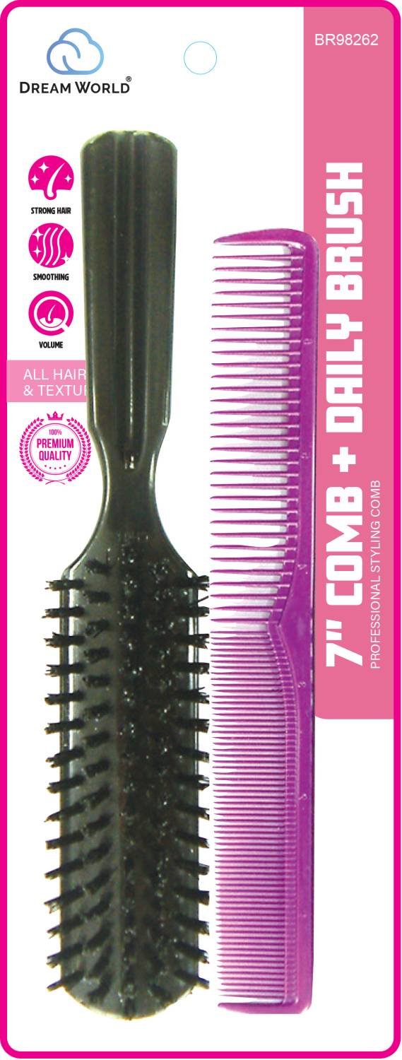 DREAM BRUSH AND COMB 7IN  STYLING