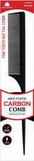 DREAM COMB CARBON RAT TAIL FINE TOOTH BLACK