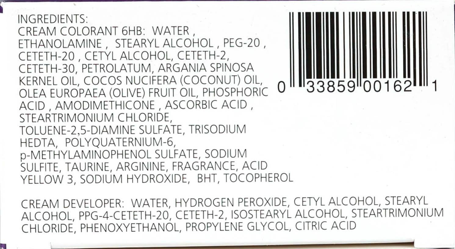 Ingredient List