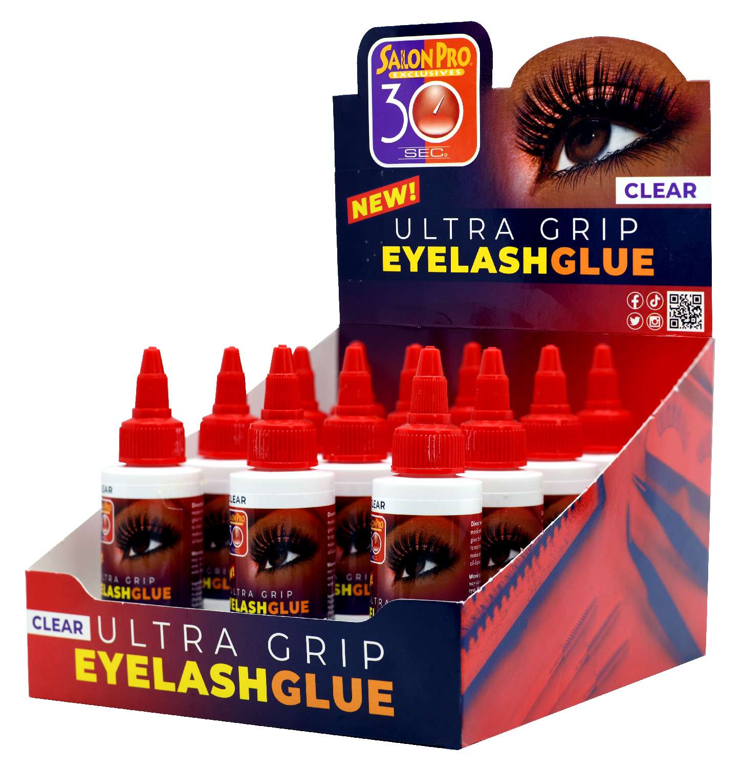 SALON PRO 30 SEC EYELASH GLUE 12DP CLEAR