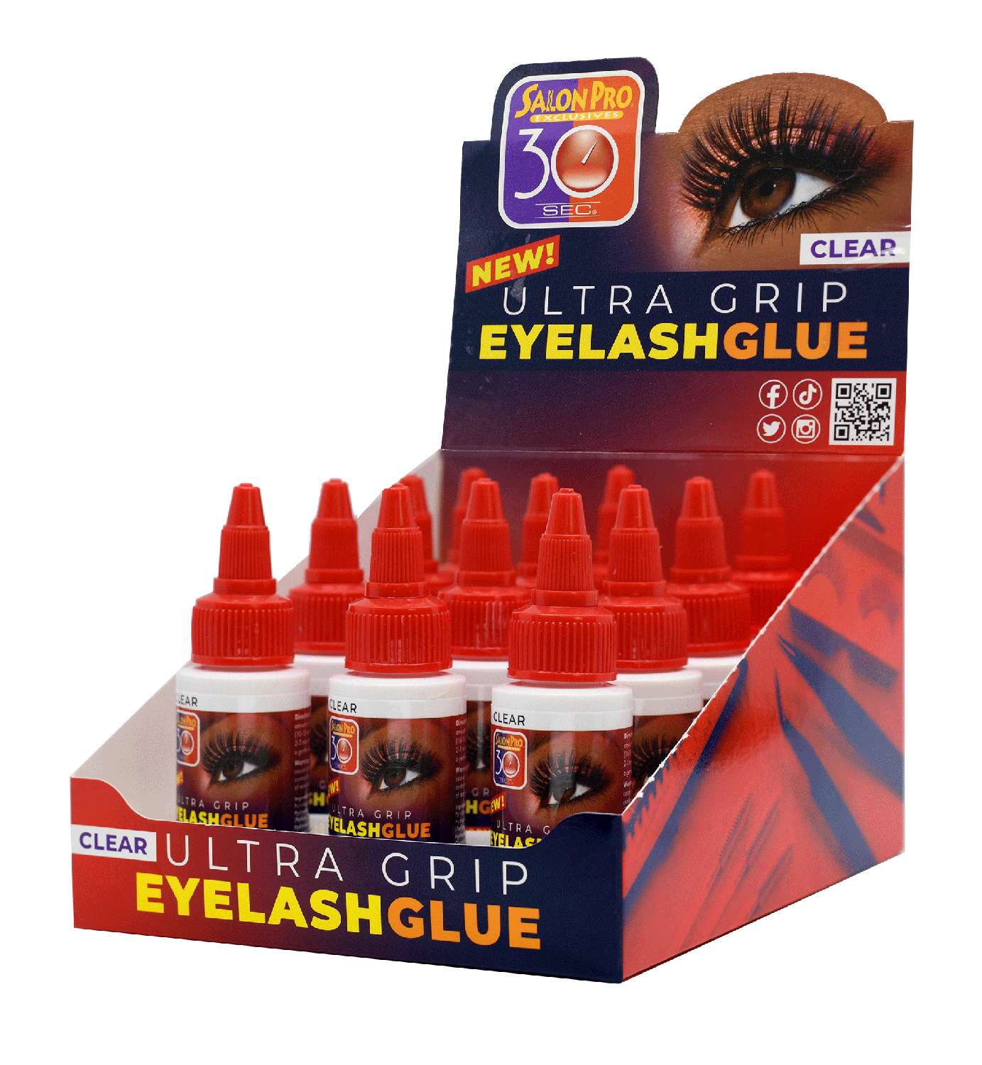 SALON PRO 30 SEC EYELASH GLUE 12DP CLEAR