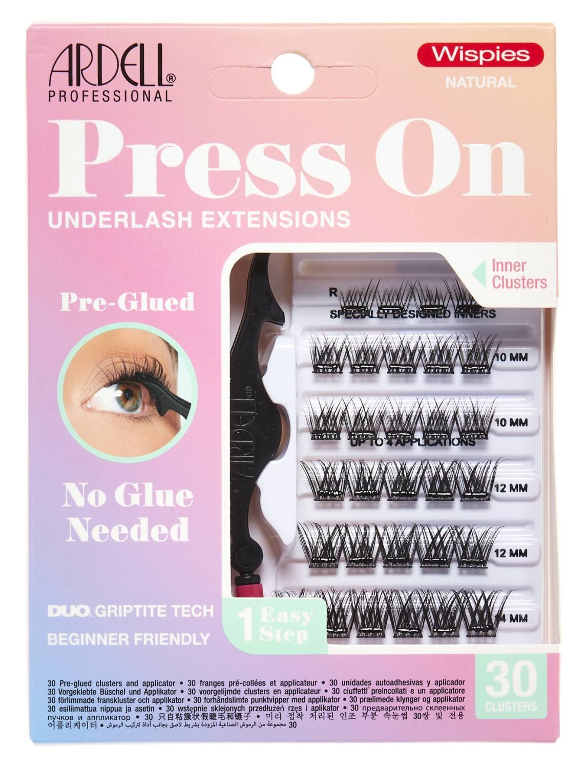 ARDELL PRESS ON 30PC WISPIES NATURAL