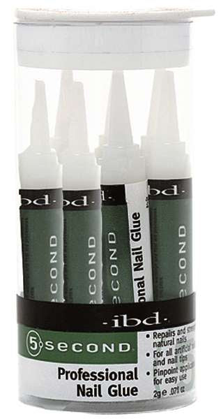 5 SECOND NAIL GLUE 5PC/PK NEW