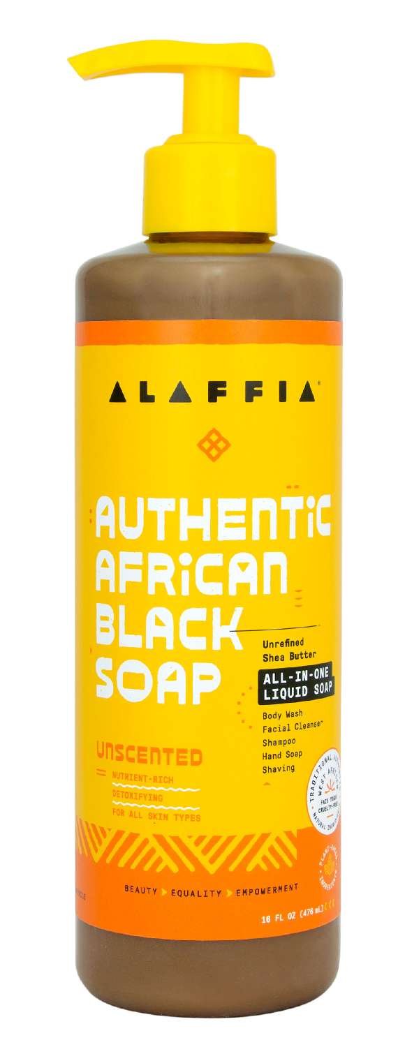 ALAFFIA AFRICAN BLACK SOAP UNSCENTED