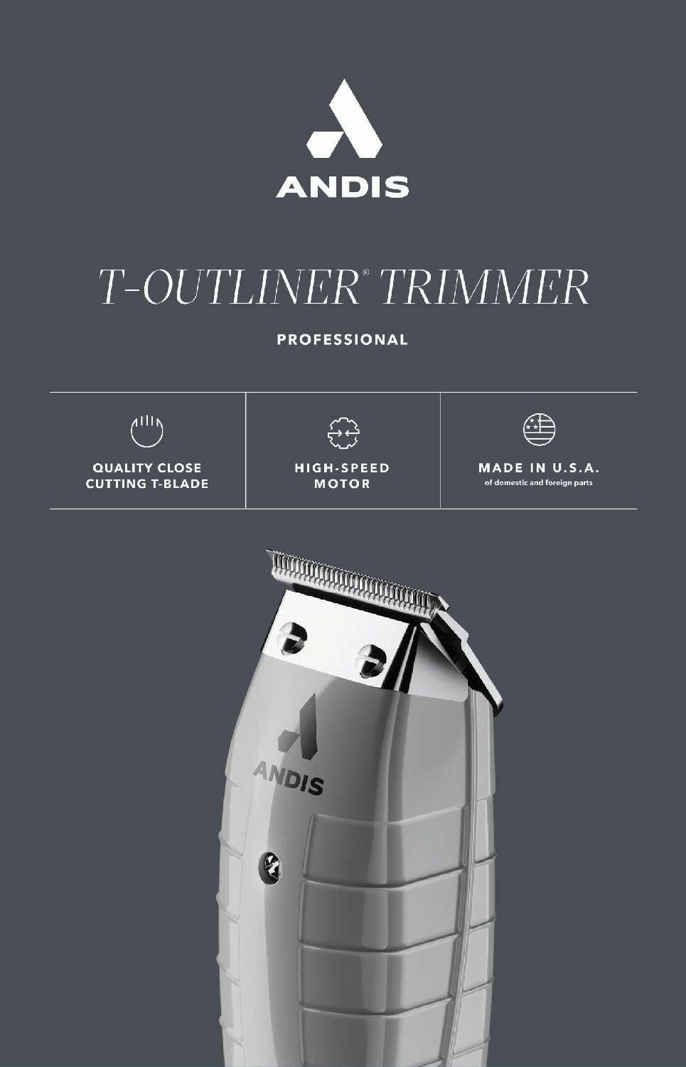 ANDIS TRIMMER T-OUTLINER GTO NEW PACK