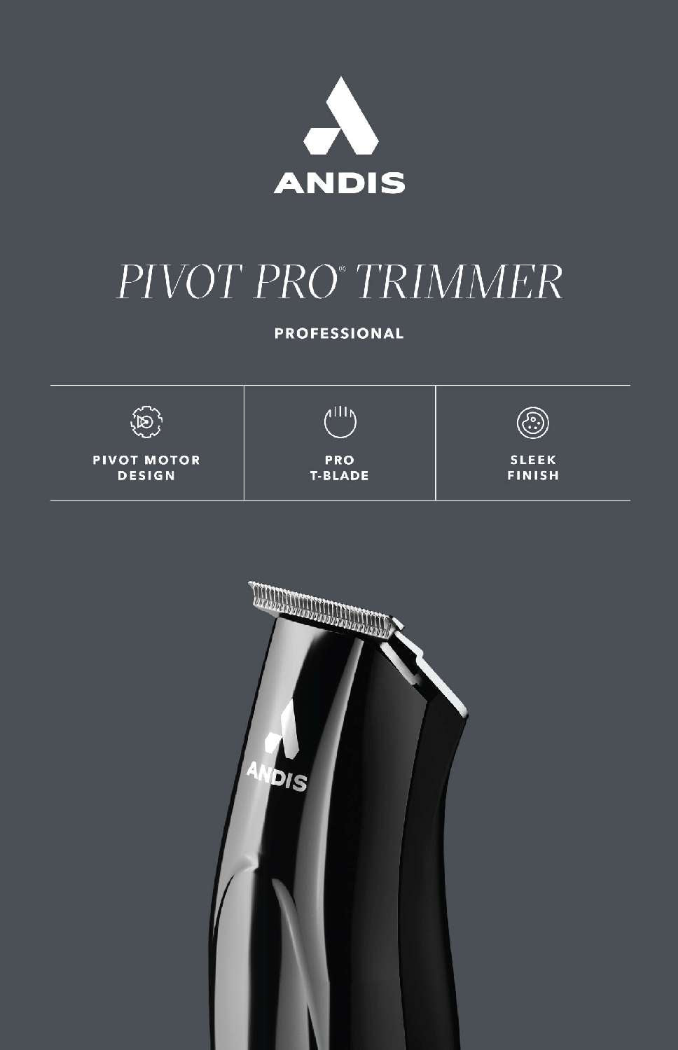 ANDIS TRIMMER PIVOT PRO NEW PACKAGE