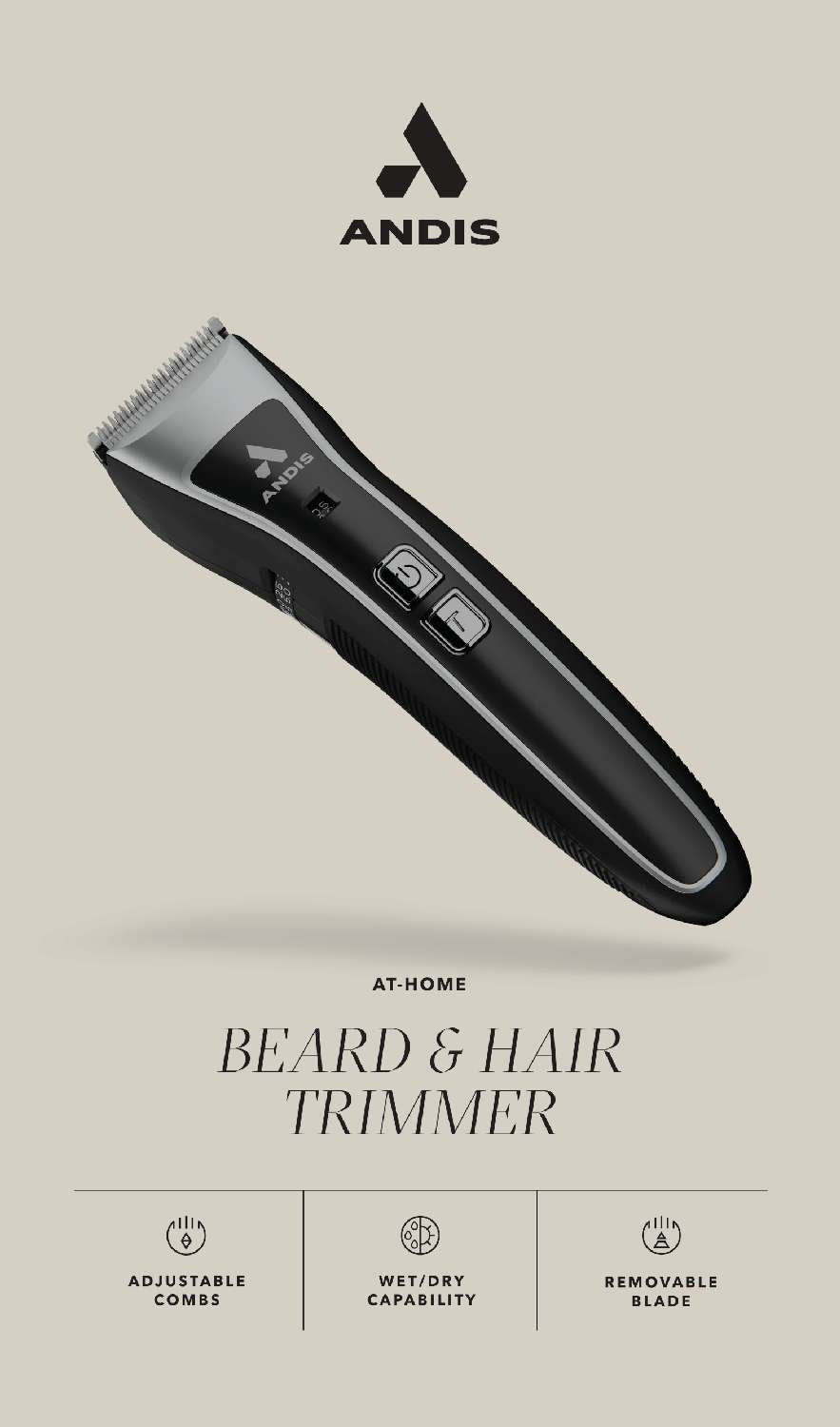 ANDIS AT-HOME TRIMMER BEARD/HAIR