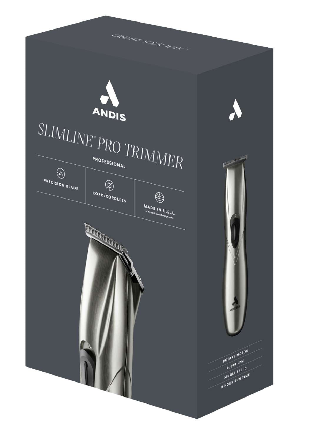 ANDIS TRIMMER SLIMLINE PRO L/I SILVER NP