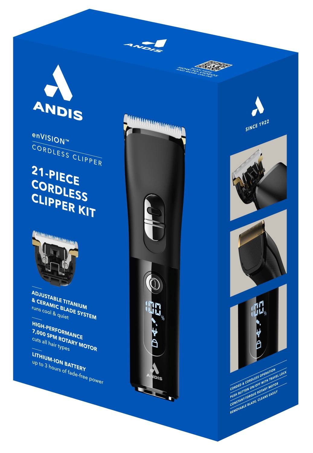 ANDIS AT-HOME CLIPPER ENVISION CORDLESS
