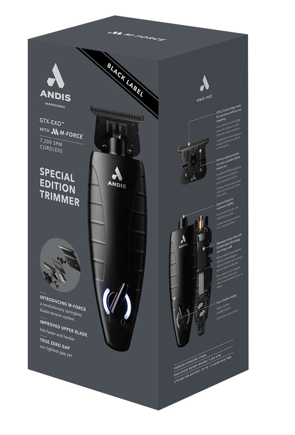 ANDIS TRIMMER T-OUT GTX-EXO BLACK S/EDIT