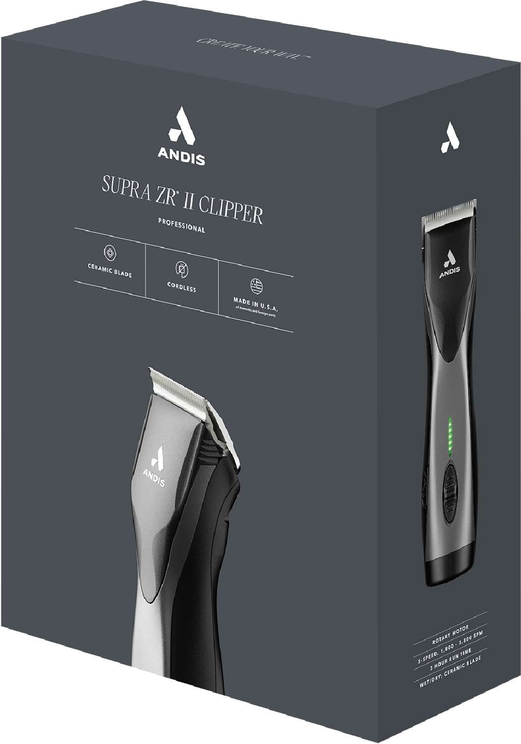 ANDIS CLIPPER SUPRA ZR II NEW PACK