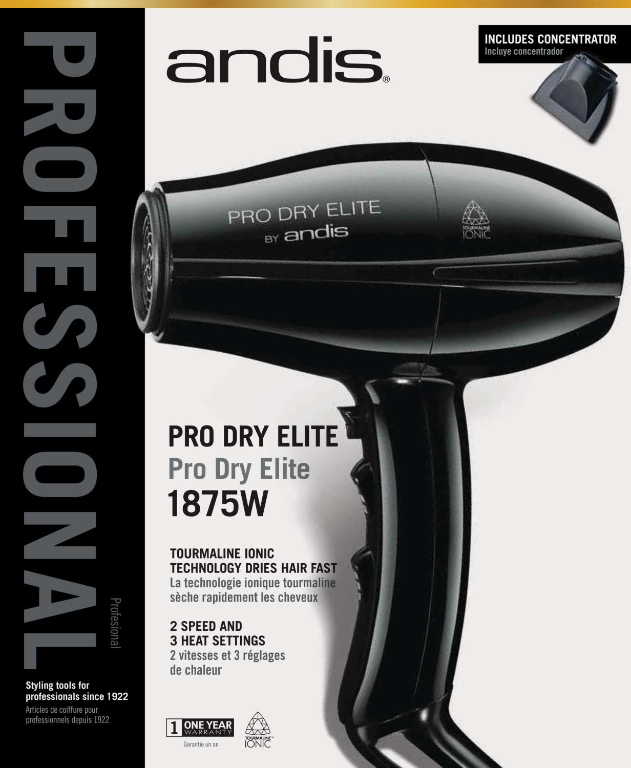 ANDIS DRYER PRO DRY ELITE AC