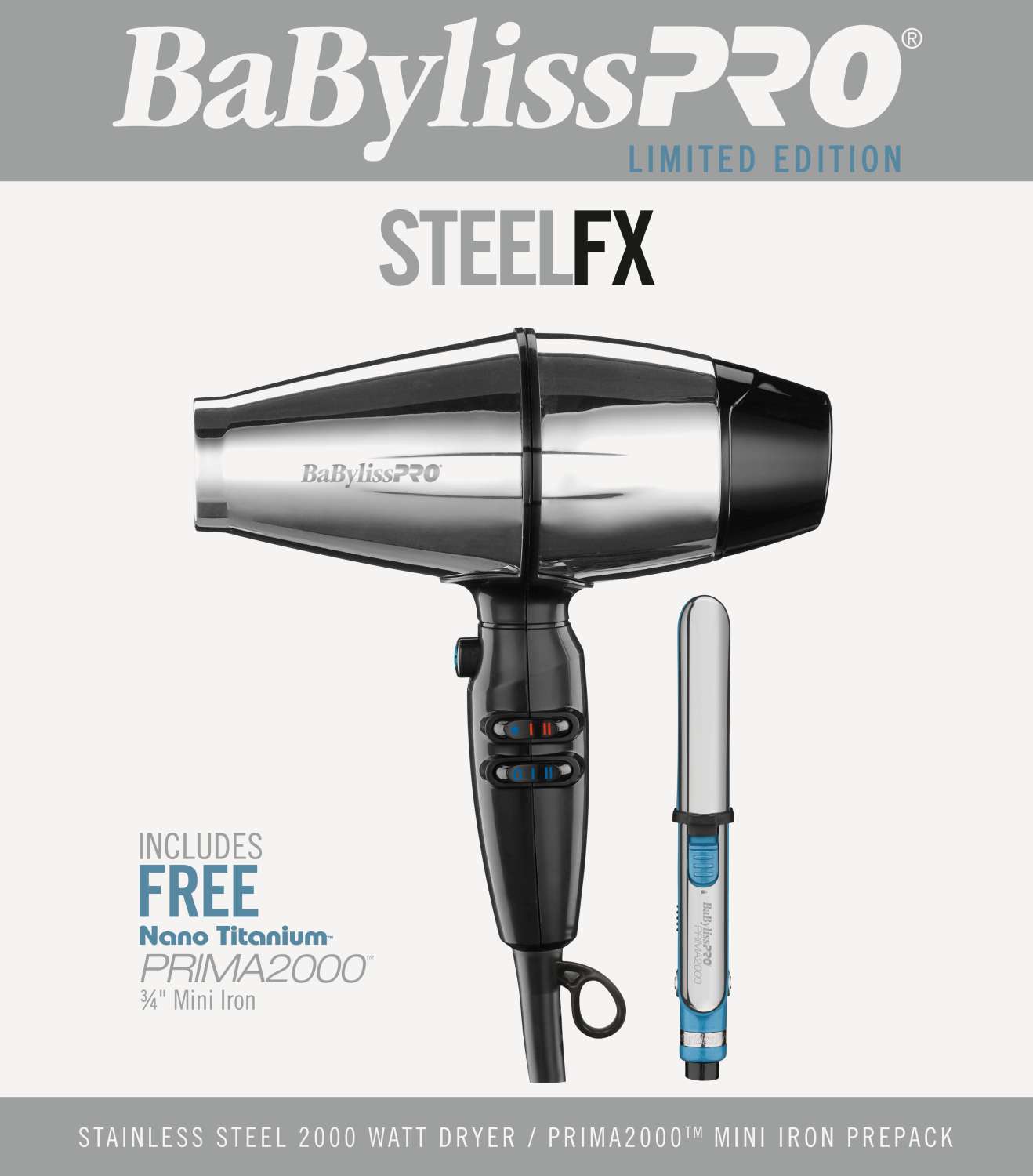 BABYLISS N/T PPK PRIMA / STEELFX DRYER