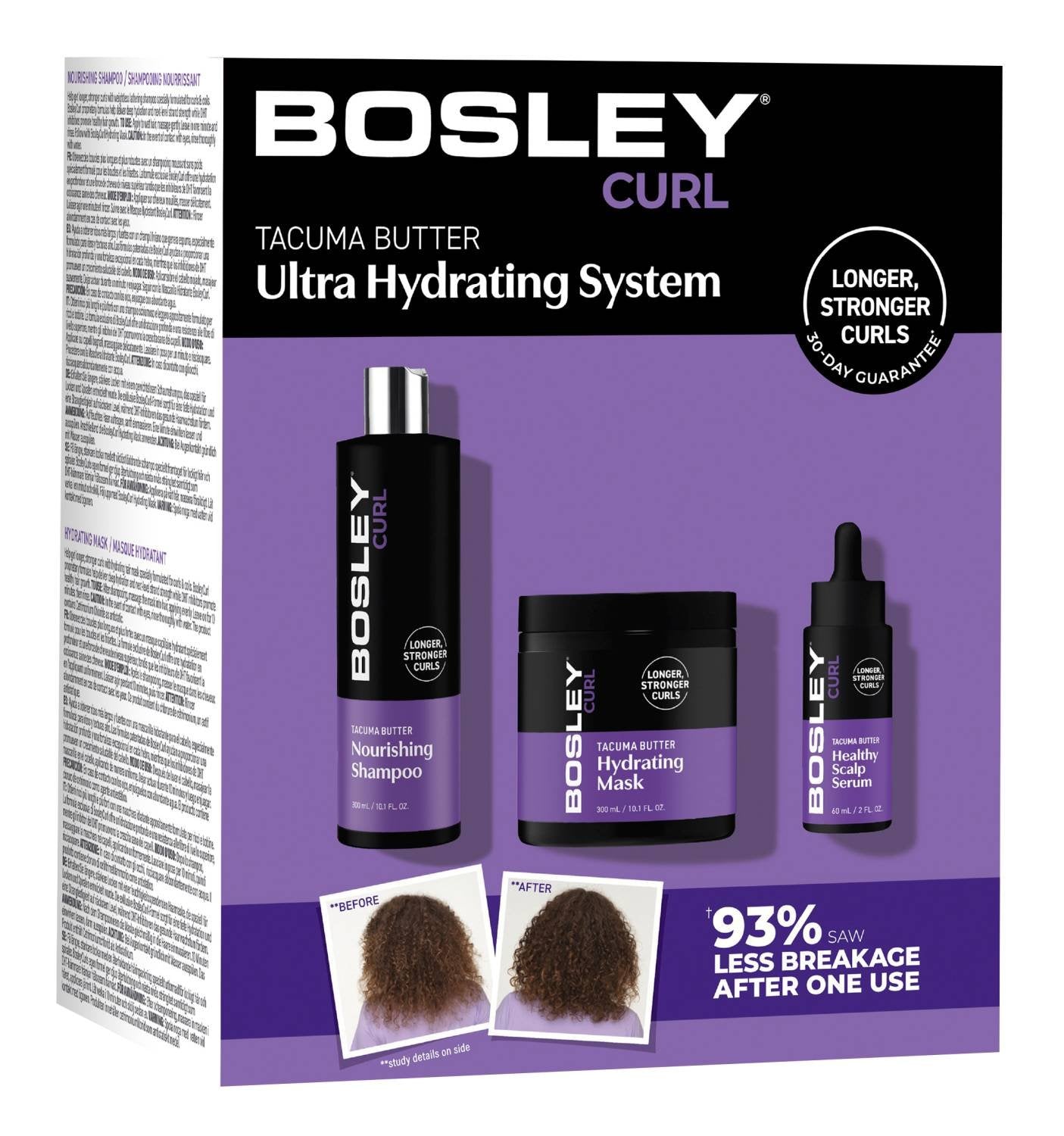 BOSLEY CURL ULTRA HYDRATING SYSTEM KIT