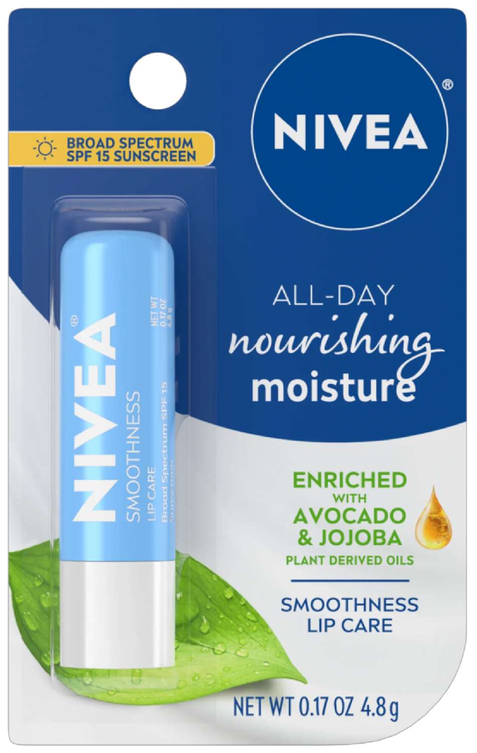 NIVEA LIP CARE SMOOTHNESS SPF15 0.17OZ