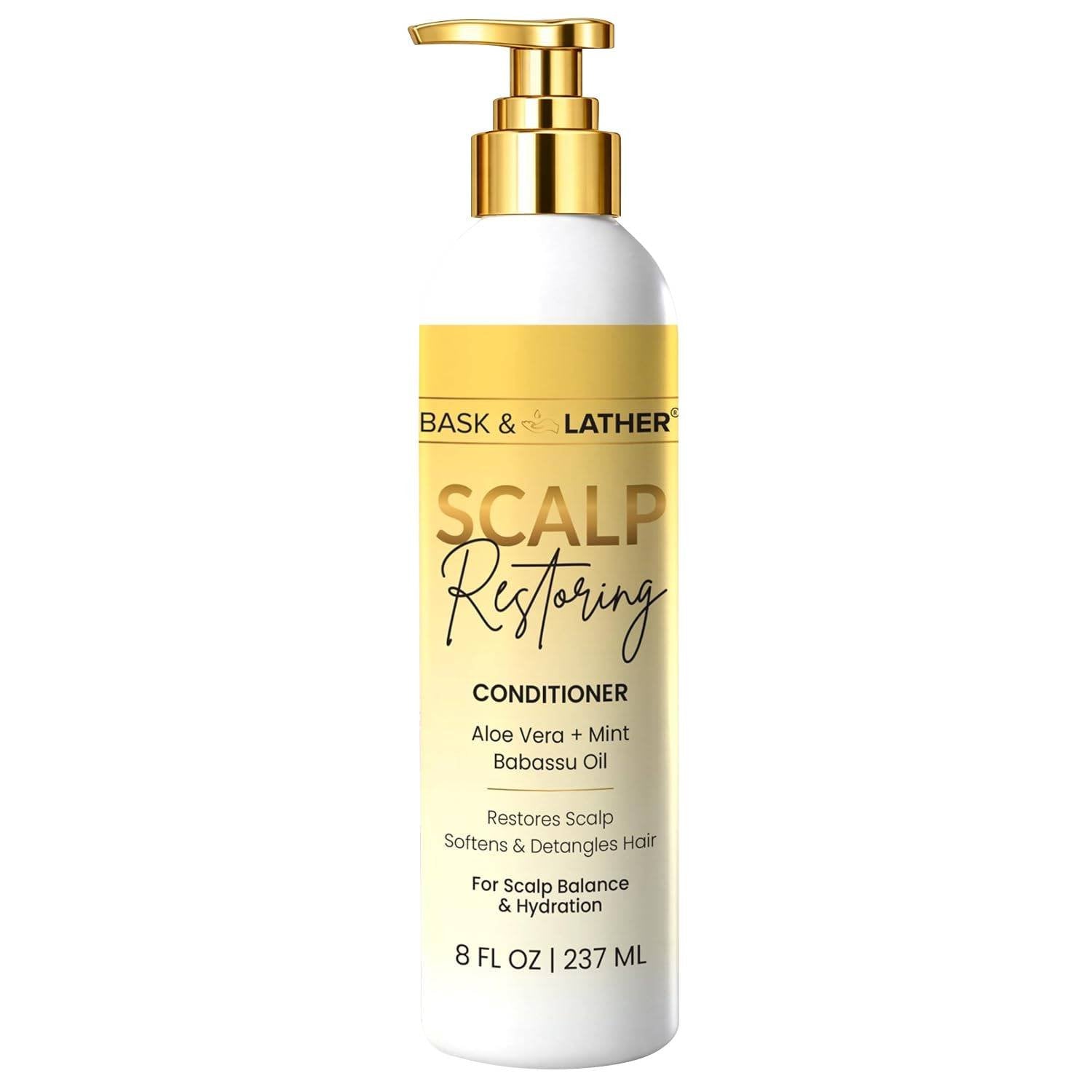 BASK&LATHER SCALP RESTORING CONDITIONER 8 OZ