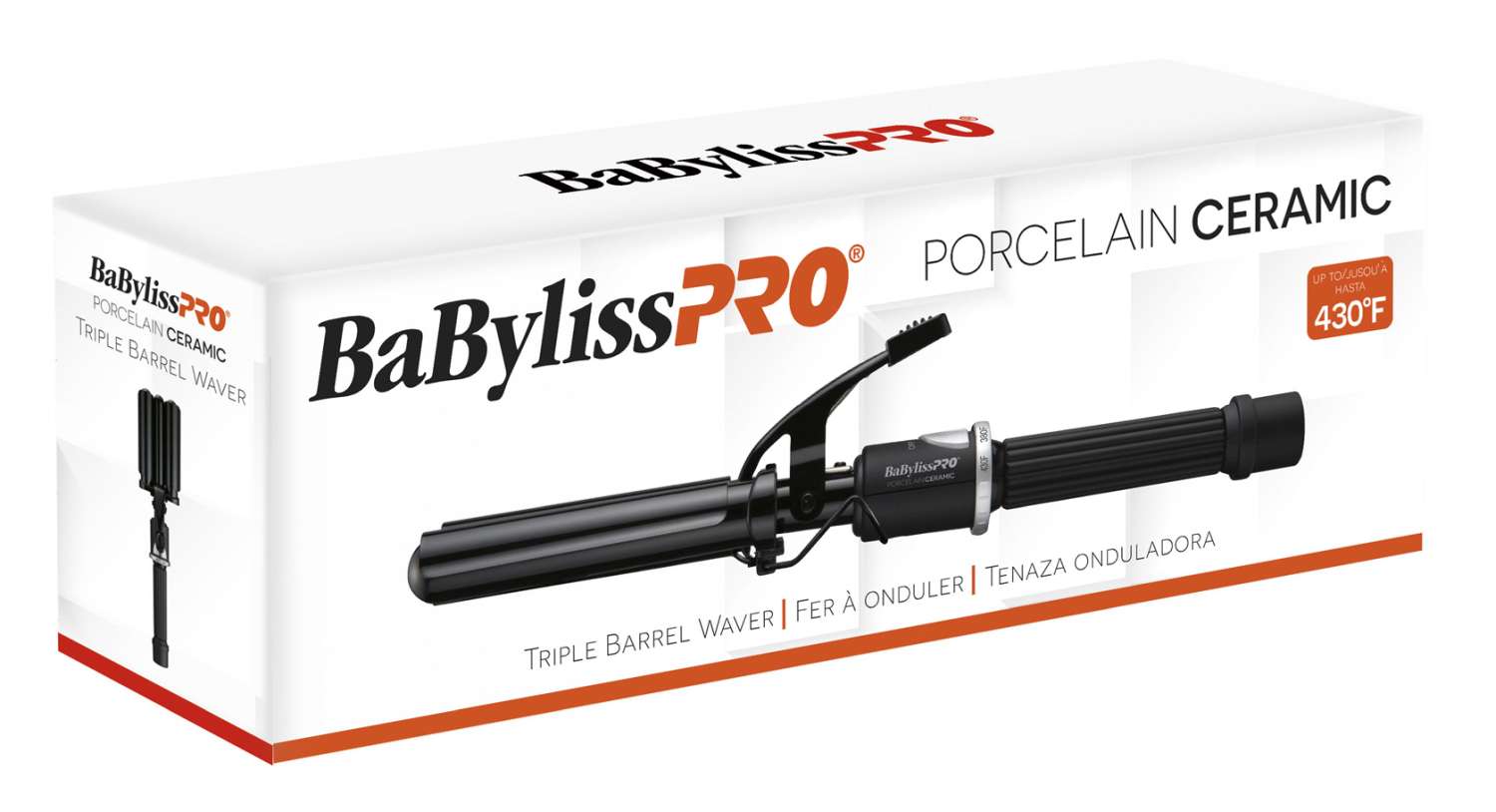 BABYLISS PORC TRIPLE BARREL WAVER CERMIC
