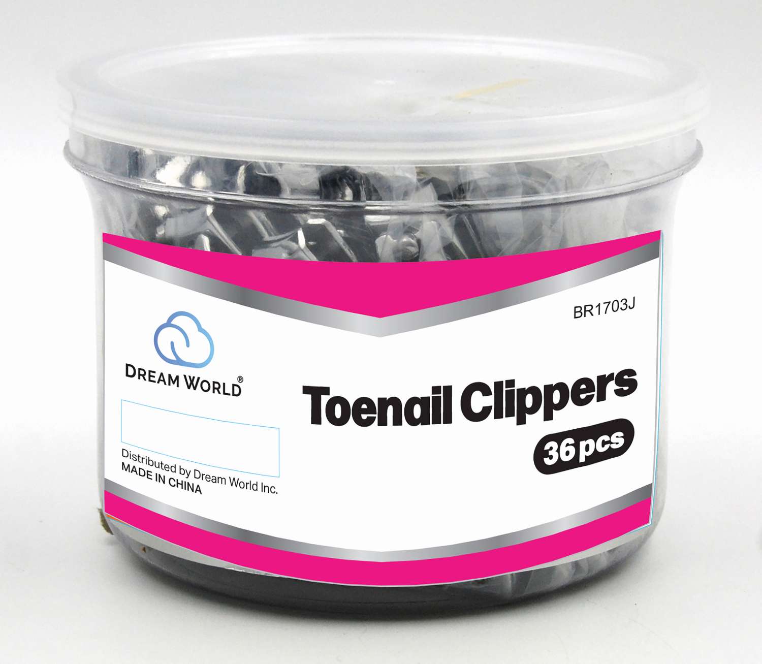 DREAM NAIL CLIPPER TOENAIL 36PC/JR