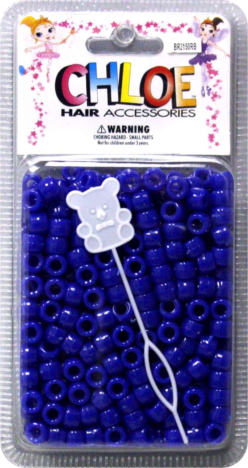 CHLOE BEAD RND 500 R/BLUE