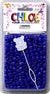 CHLOE BEAD RND 500 R/BLUE