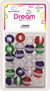 DREAM BEAD 16MM STRIPE 24PC