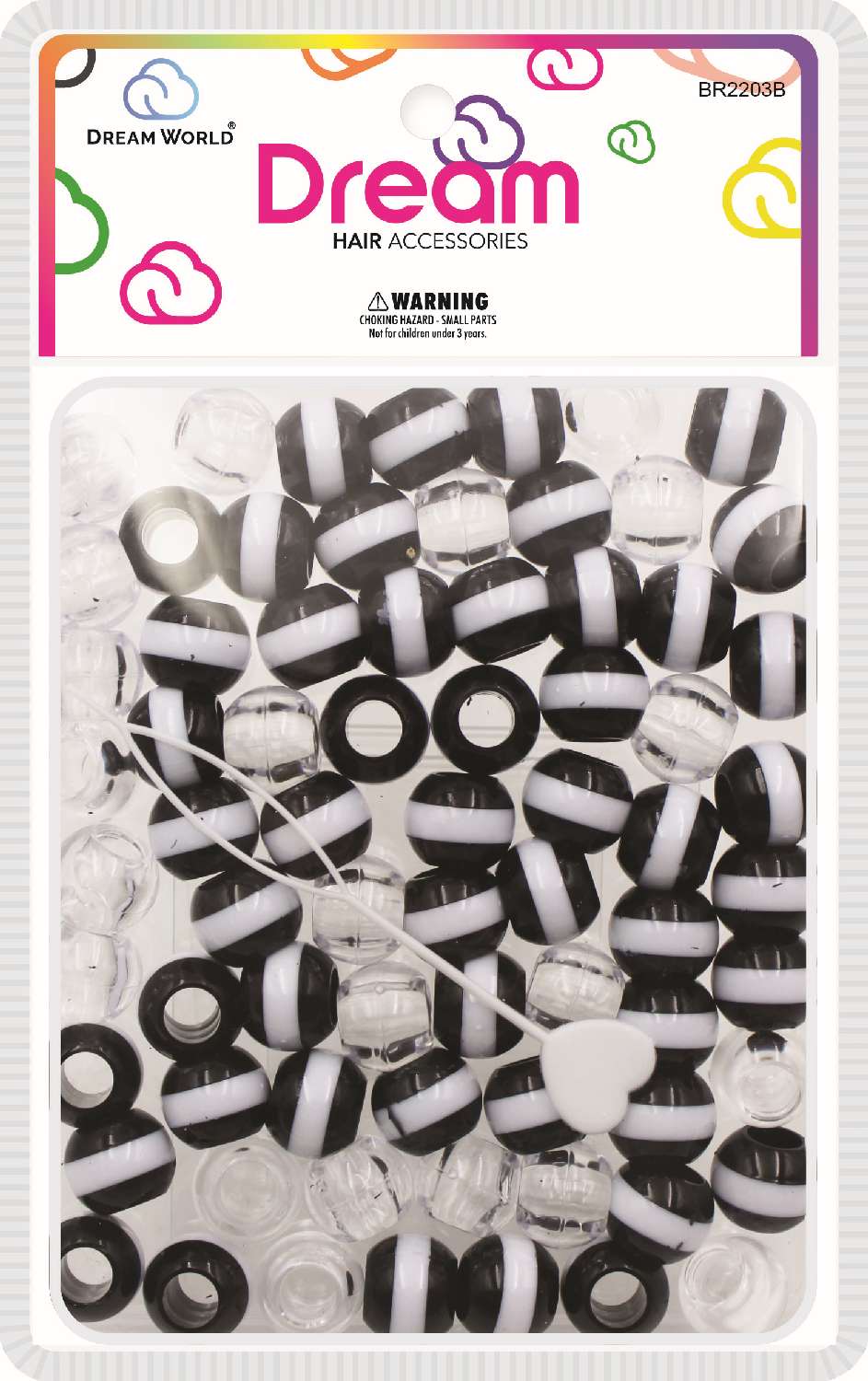 DREAM BEAD 16MM STRIPE 70PC