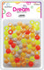 DREAM BEAD DOTS 15MM MIX ORANGE 70P
