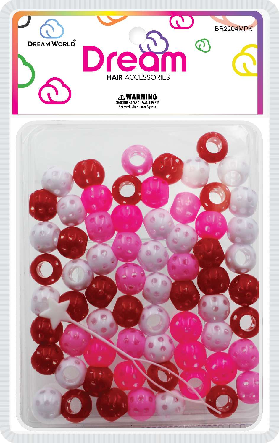 DREAM BEAD DOTS 15MM MIX PINK 70P