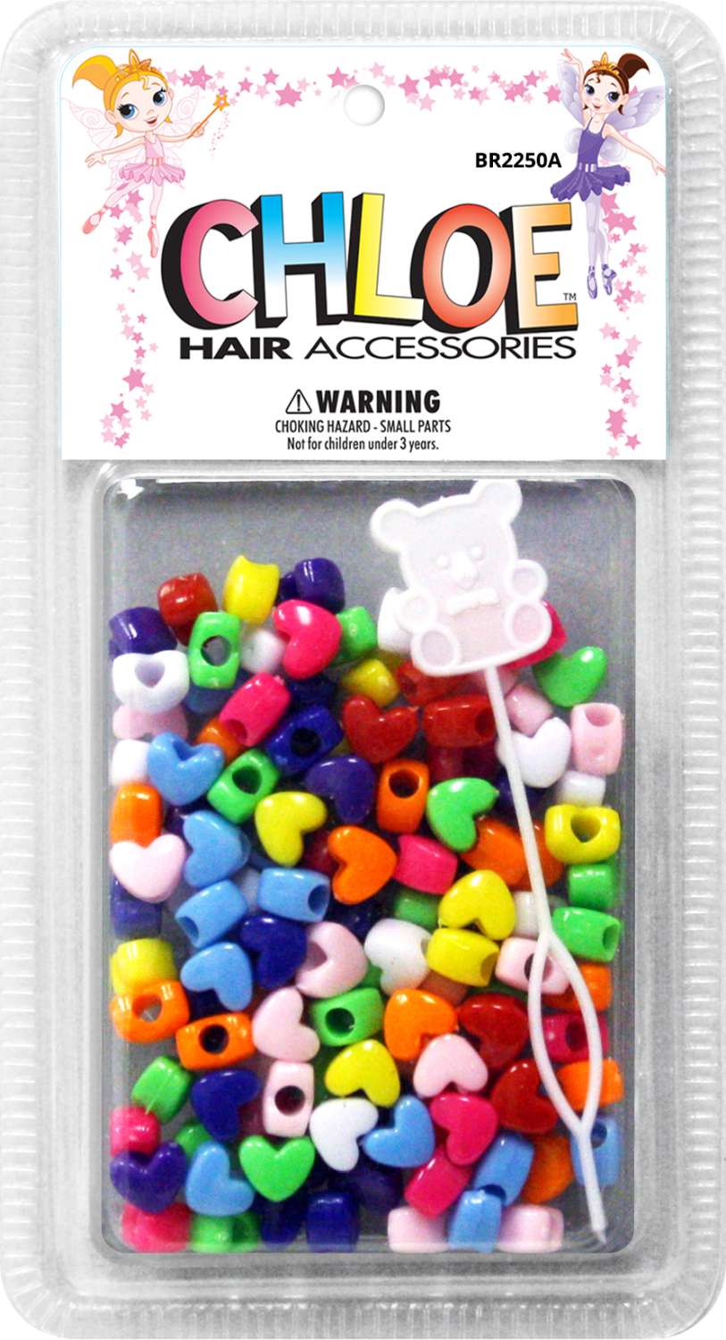 CHLOE BEAD HEART REG ASST