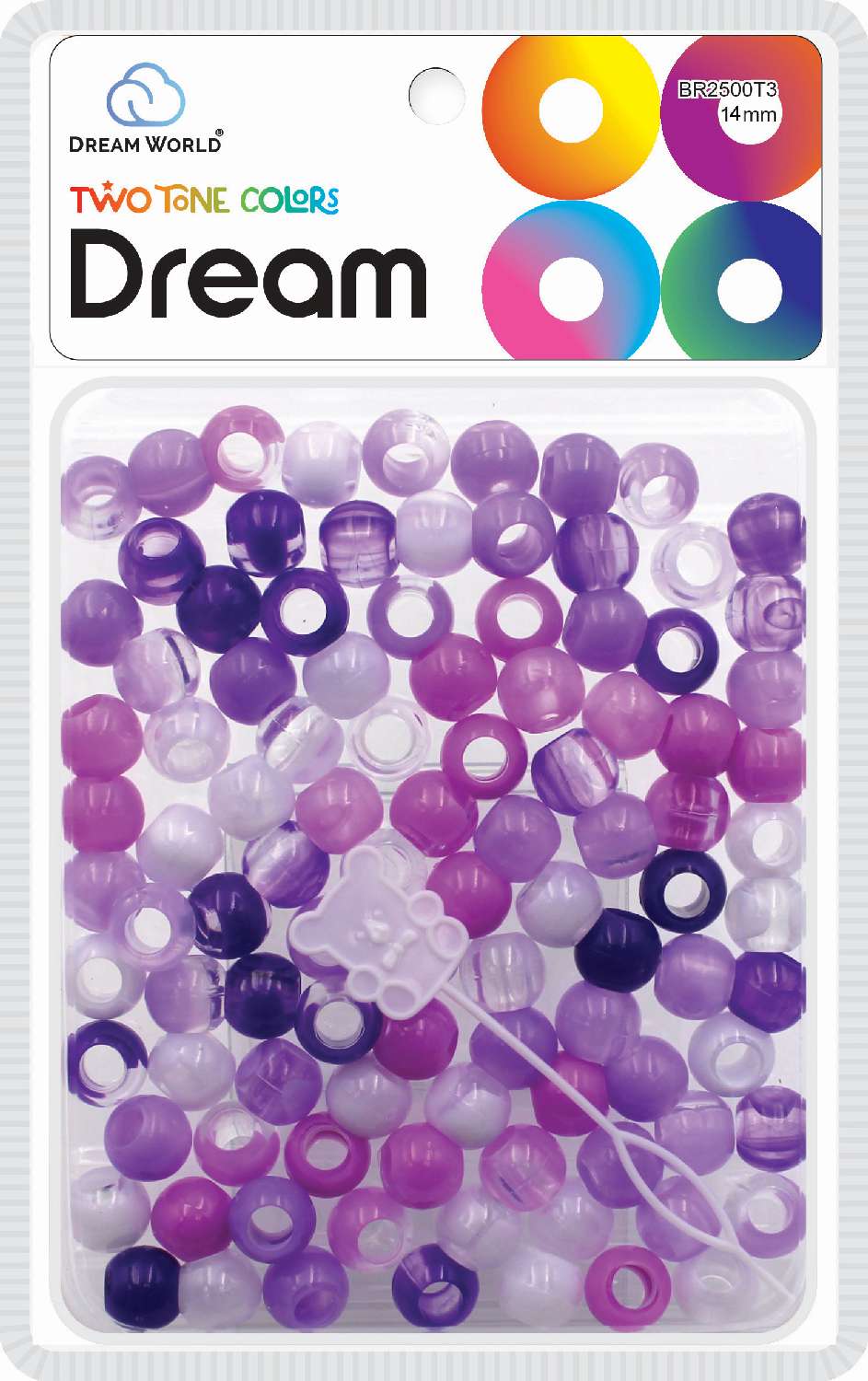 DREAM BEAD 14MM TWO TONE 48PC