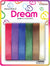 DREAM H/RIBBON DARK ASST 6PC