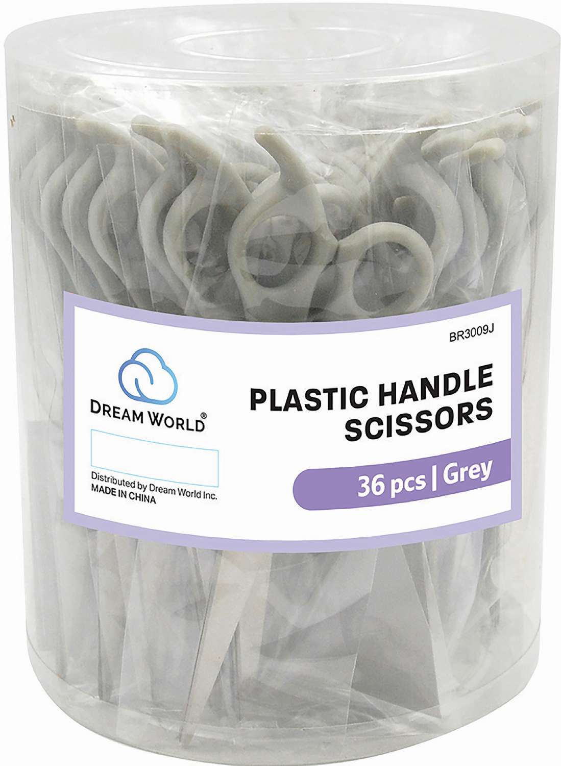 DREAM SCISSOR W/GREY HANDLE JAR