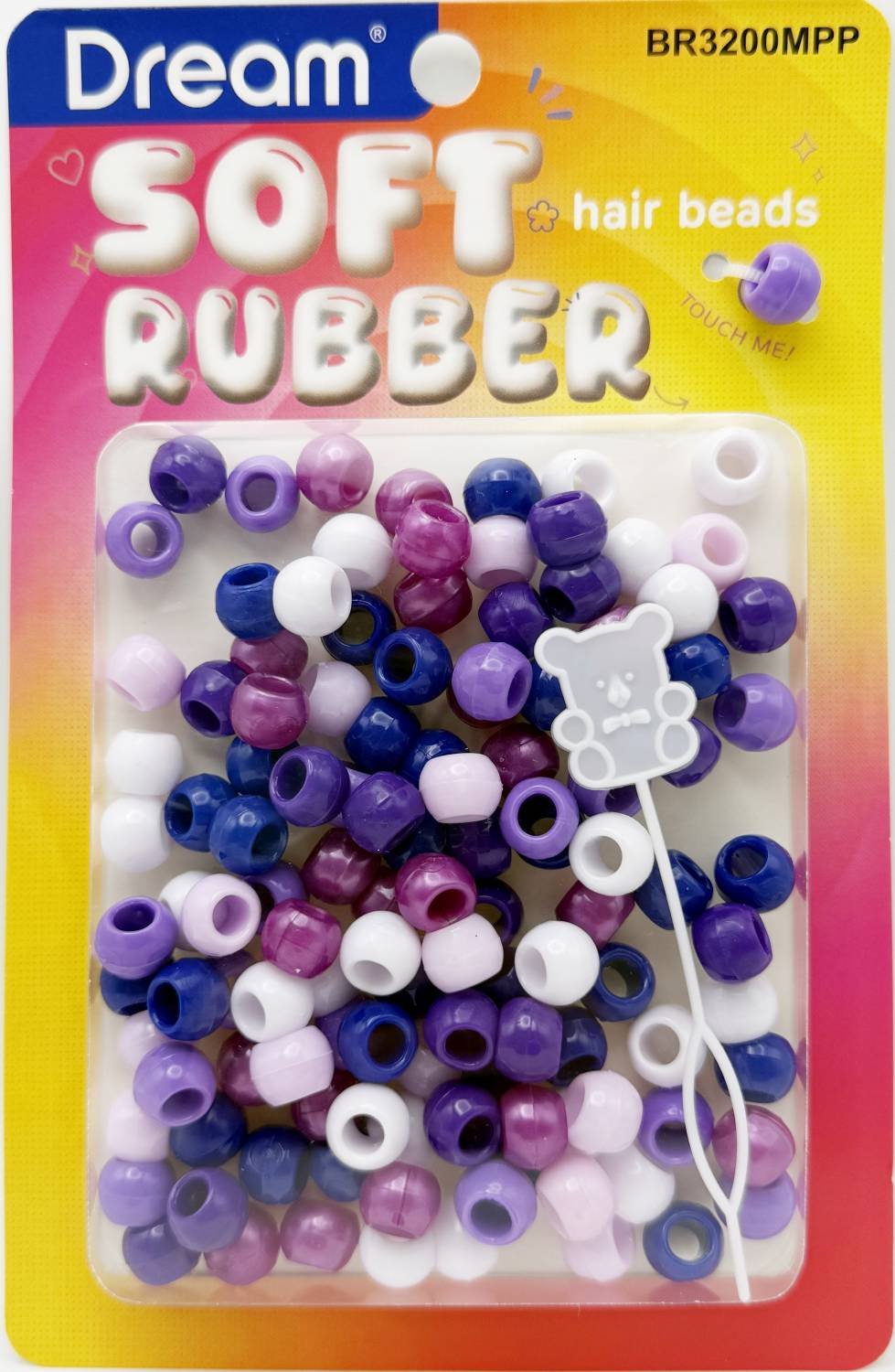 DREAM BEAD SOFT RUBBER PURPLE ASSORTED