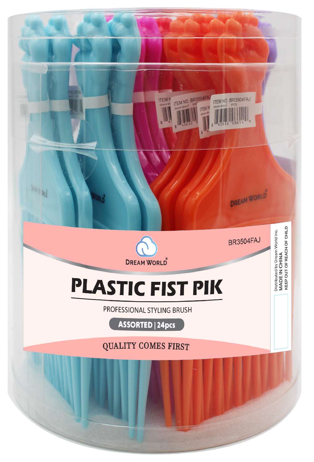 DREAM PIK PLASTIC 24PC/JAR FISK