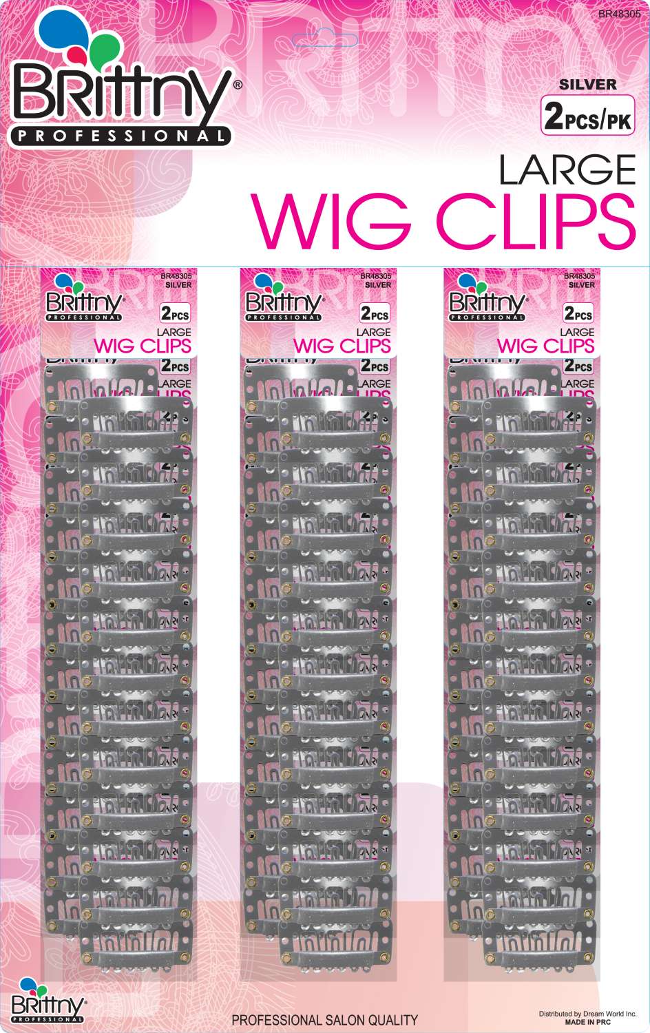 BR CLIP WIG-36PK [2/PK] SILVER