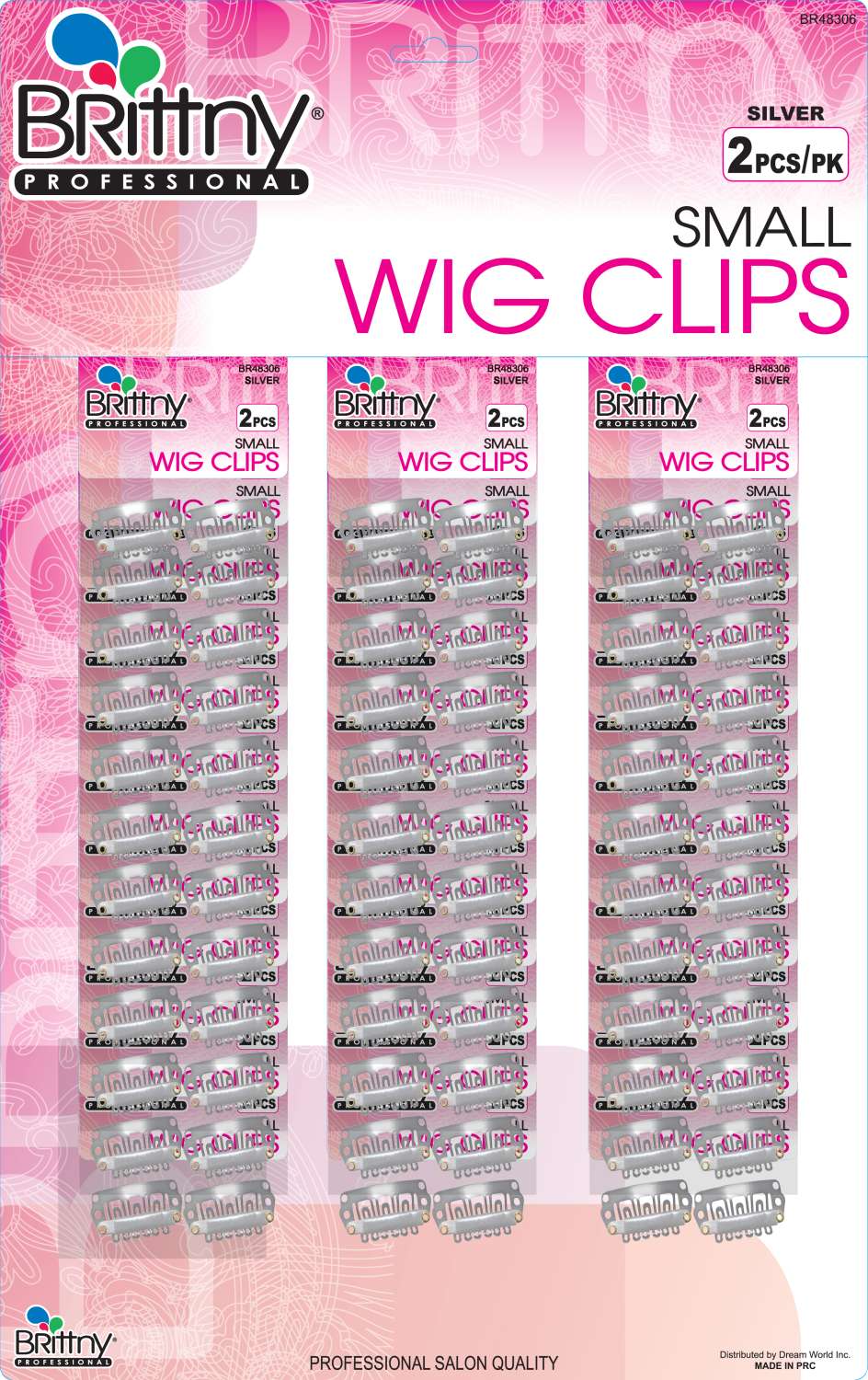 BR CLIP WIG-36PK [2/PK] SILVER