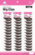BR CLIP WIG-36PK [2/PK] BROWN