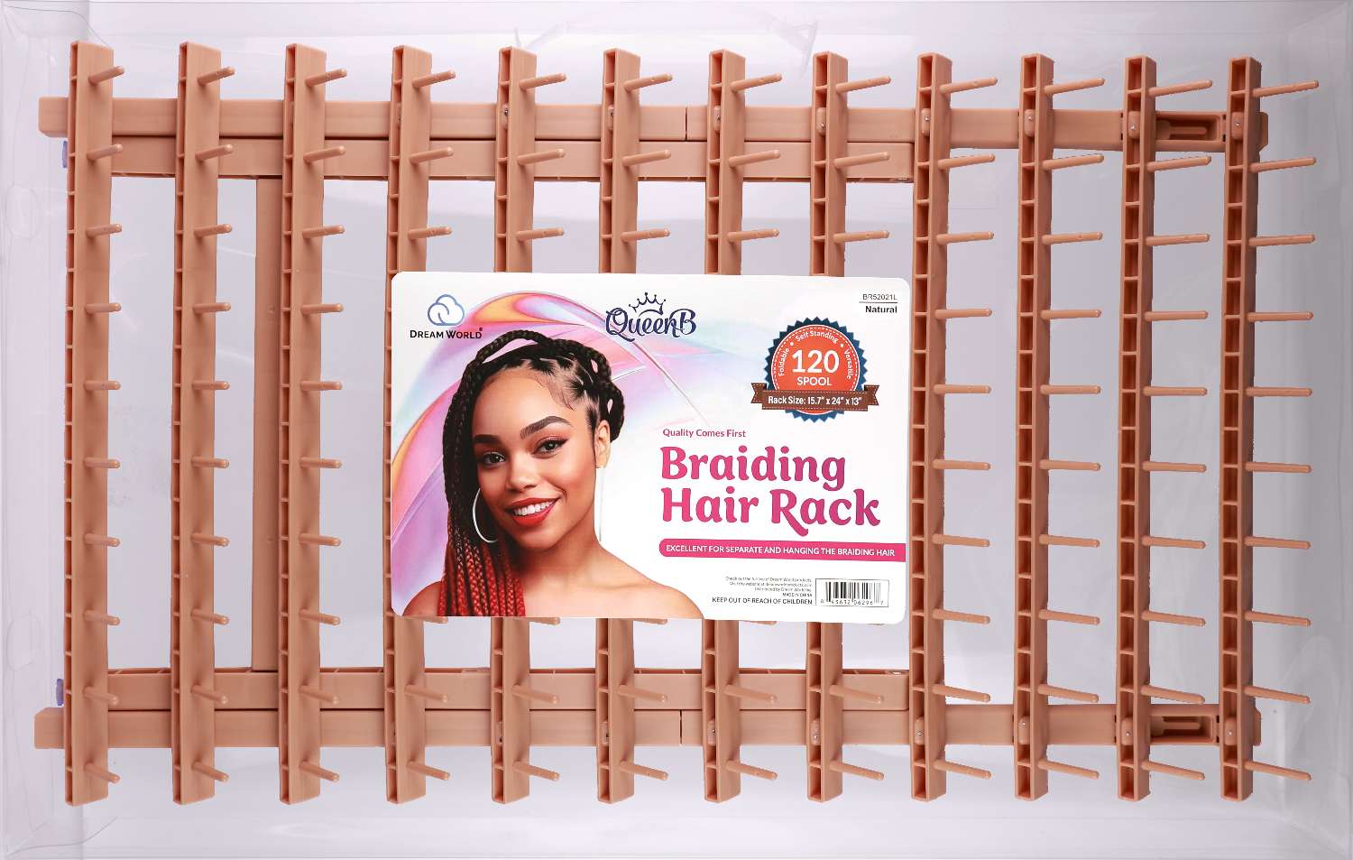 DREAM BRAIDING HAIR RACK LARGE NATURAL