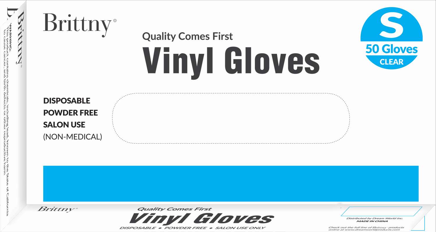 DREAM GLOVES VINYL 50PC/BOX