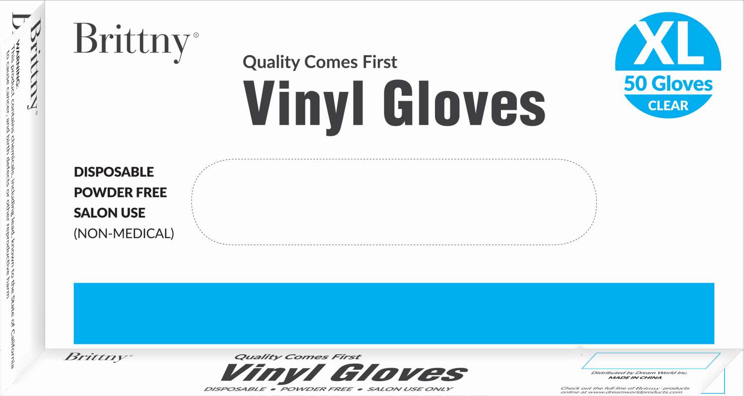 DREAM GLOVES VINYL 50PC/BOX