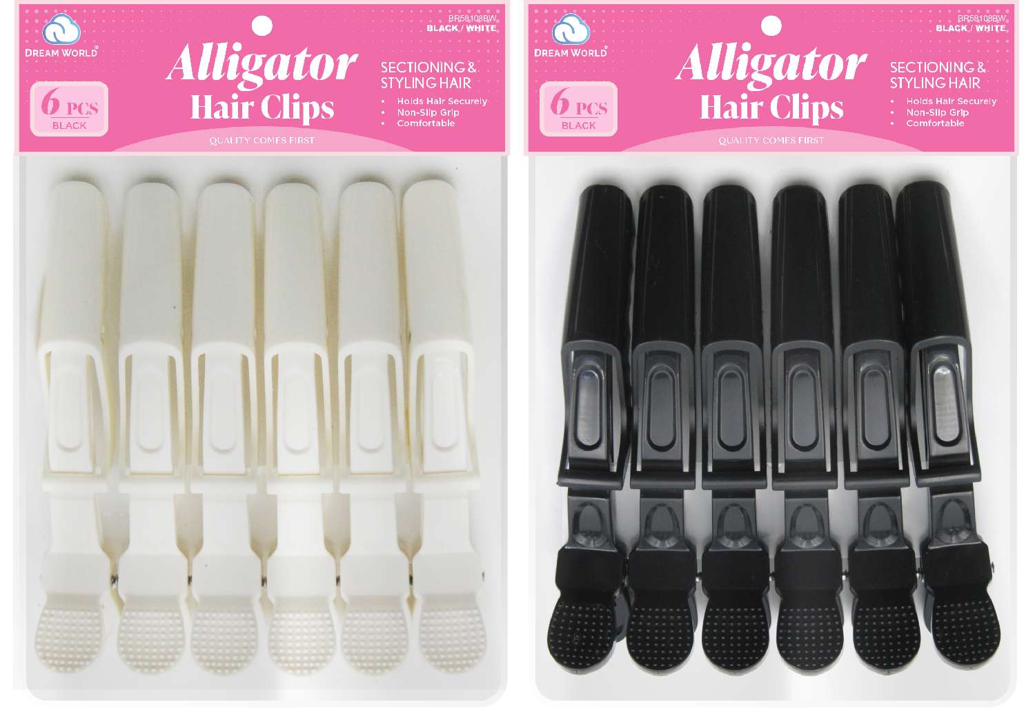 DREAM CLIP ALLIGATOR 6PC/PK