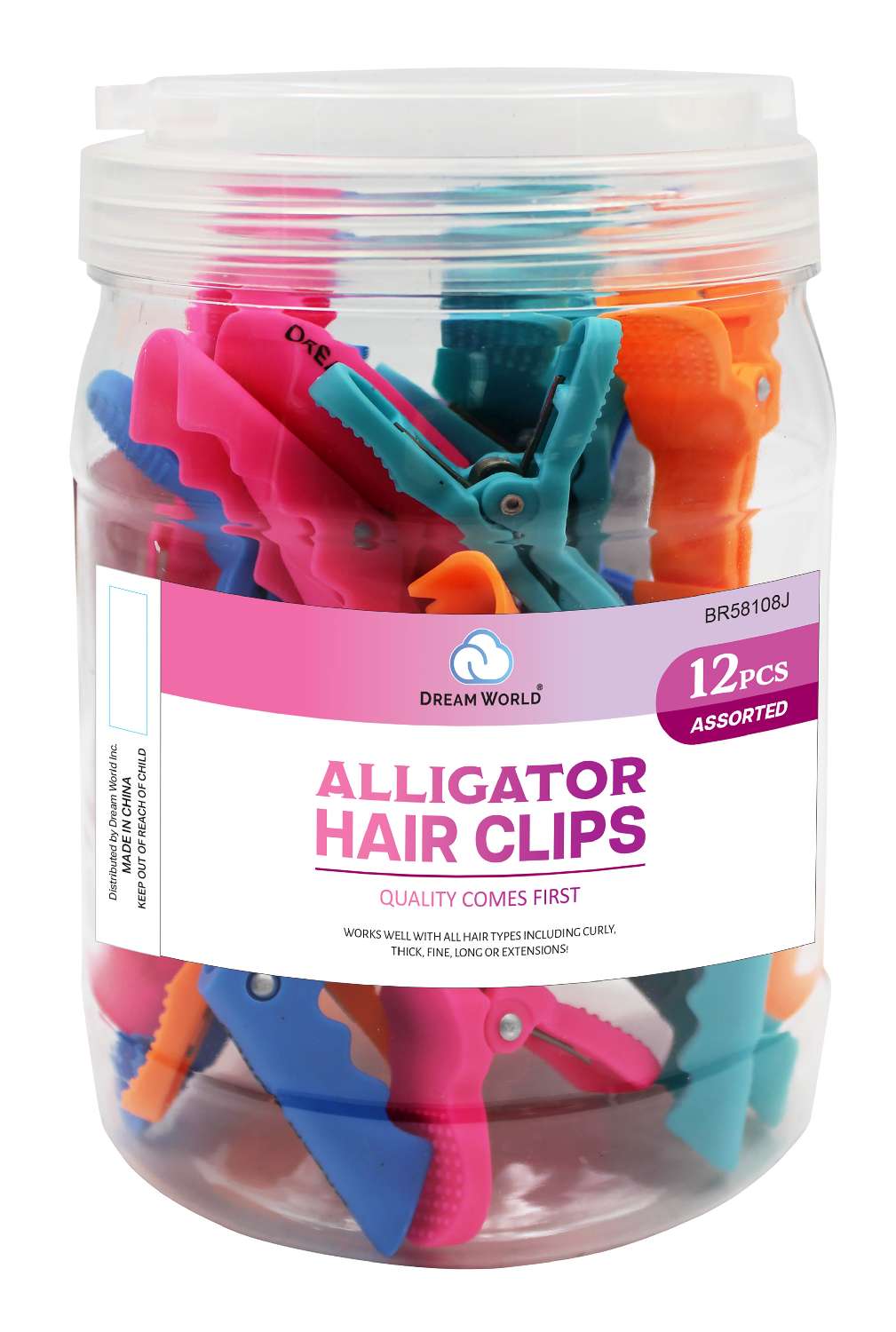 DREAM CLIP ALLIGATOR 12PC/JR