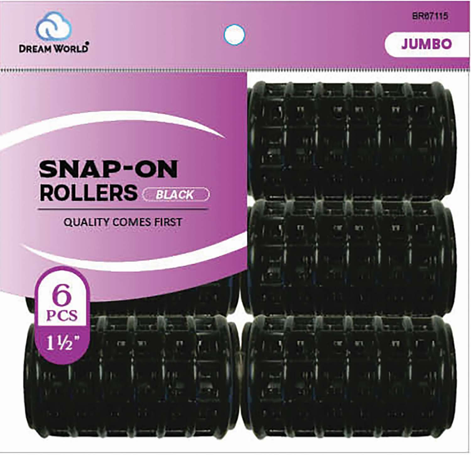 DREAM ROLLER S/ON-BK 6CT JUMBO